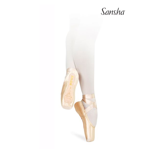Sansha pointe shoes lether sole RECITAL 202SL