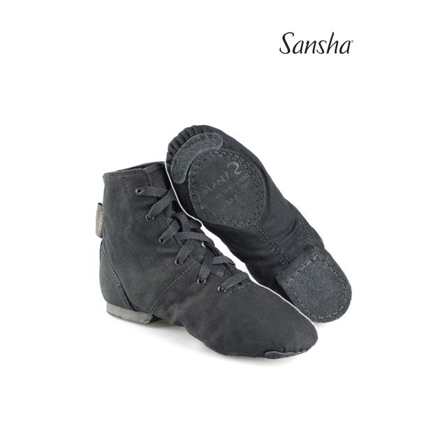 Dance Hip Hop 11 NEW Sansha Soho JB3 Black unisex Canvas Jazz Boot Sizes 5
