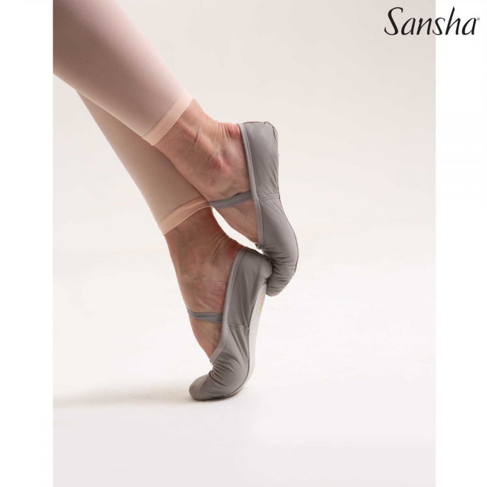 Cotton Lining tanzmuster Ballet Shoes for Girls Split Leather Sole Ultra Soft and Durable Canvas Material Charlie 